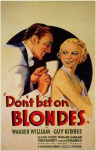 1935 don't bet on blondes