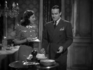 1939 Cat and the Canary Bob Hope and Paulette Goddard
