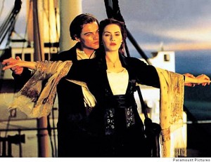 Leonardo DiCaprio and Kate Winslet in 1997's Titanic