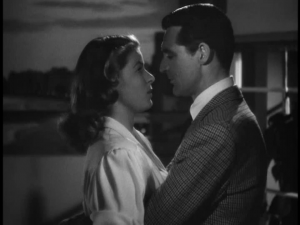 Cary Grant and Ingrid Bergman in Hitchcock's 1946 film Notorious